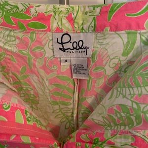 Vintage lily print pants